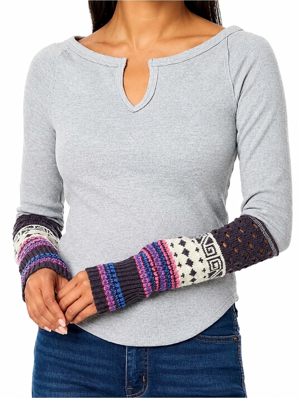 We the Free Cozy Craft cuff thermal top, XS